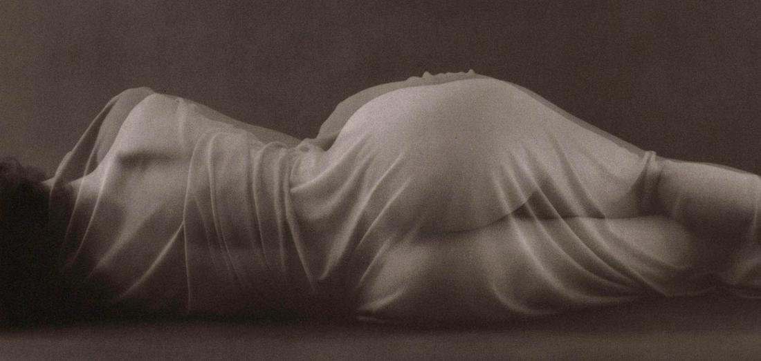 RUTH BERNHARD - Double Vision, 1973: Artist: RUTH BERNHARD Print Title: Double Vision, 1973 Medium: Authentic Vintage Duotone Photoengraving Printed in USA in 1980’s Image Size approx: 4.5 x 9.5” Ruth Bernhard (1905 – 2