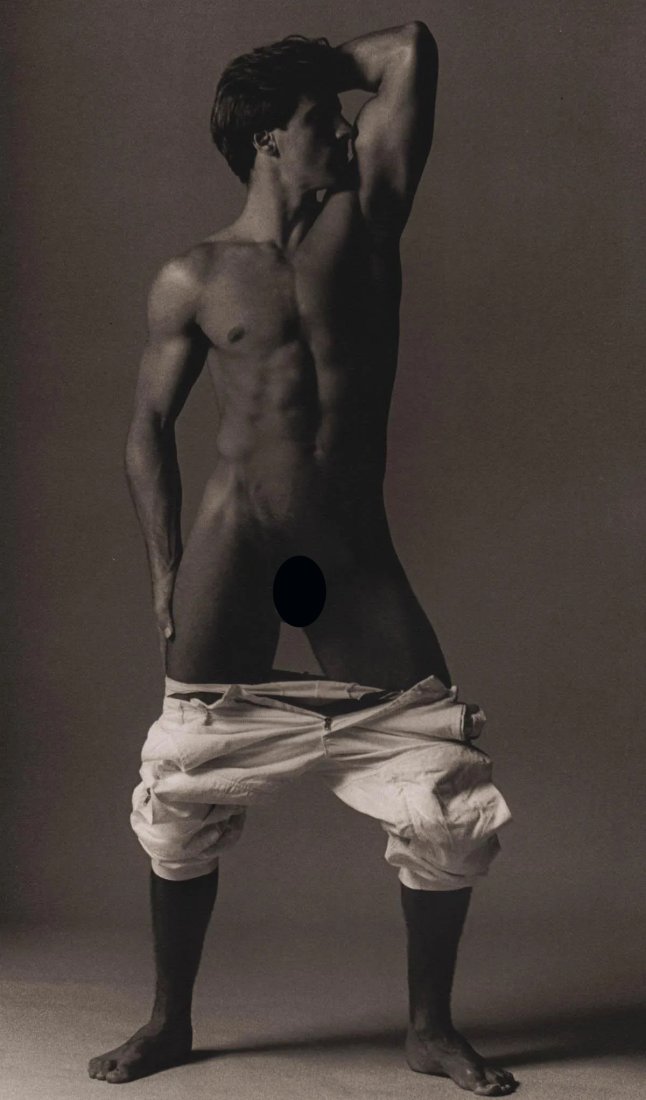 KEN HAAK - Male Nude,1985 (2): Artist: KEN HAAK Print Title: Male Nude,1985 Medium: Tri-tone Photo-lithographs (Limited edition of 5000) Printed in the 1980â€™s, in the US Image size (inches) approx 11.5 x 7” Ken Haak(19