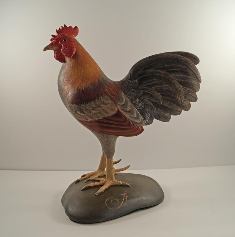 Frank Finney Full-Size Carving Rooster on Base (1 of 11)