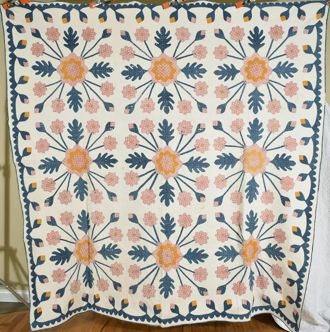 1850's Whig Rose Variation Quilt (1 of 7)