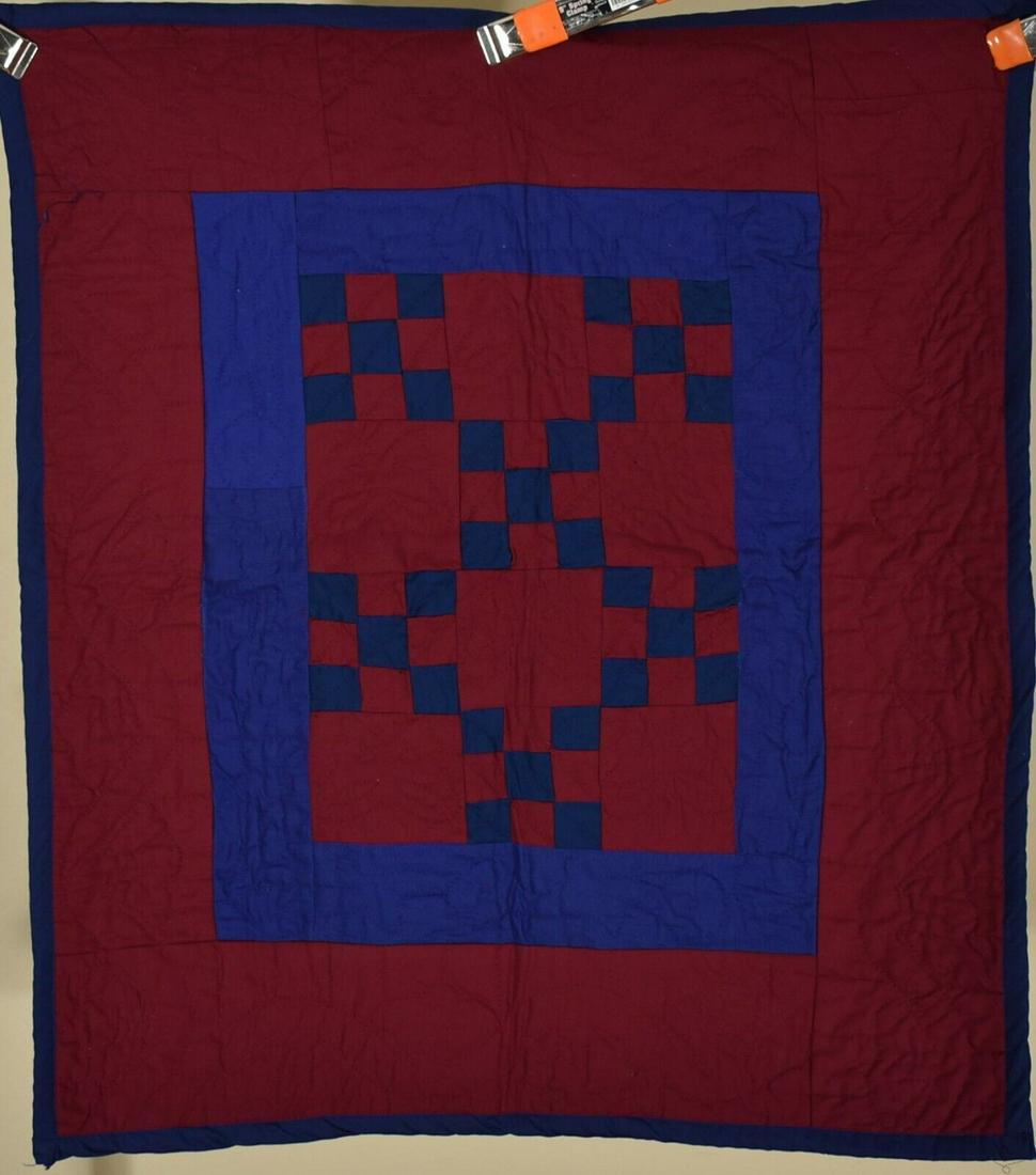 Authentic 40's Holmes County, Ohio Amish Crib Quilt (1 of 5)
