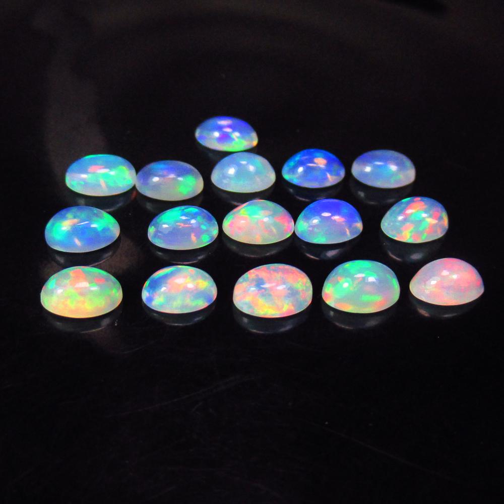 5.70 Ctw Natural Multi-Color Welo Opal Oval Cab Lot (1 of 3)