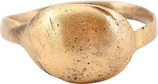 ANCIENT VIKING MAN'S PINKY RING, SIZE 5 3/4 (1 of 4)