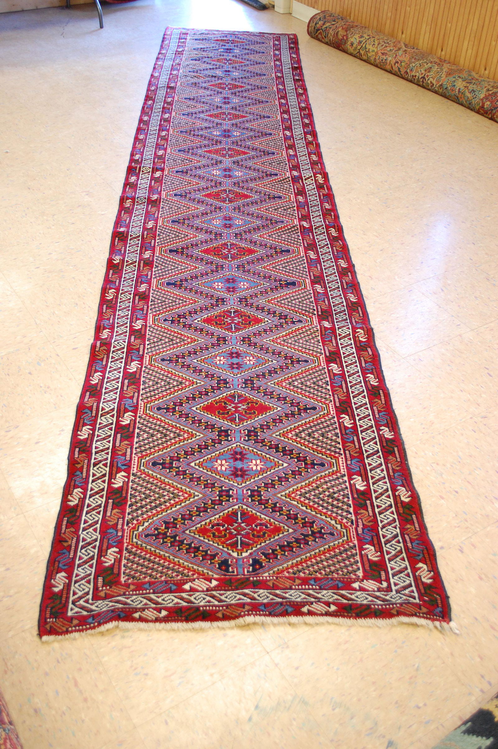 c1930's SHIRVAN STYLE RUG RUNNER 2.11x14.6 (1 of 10)