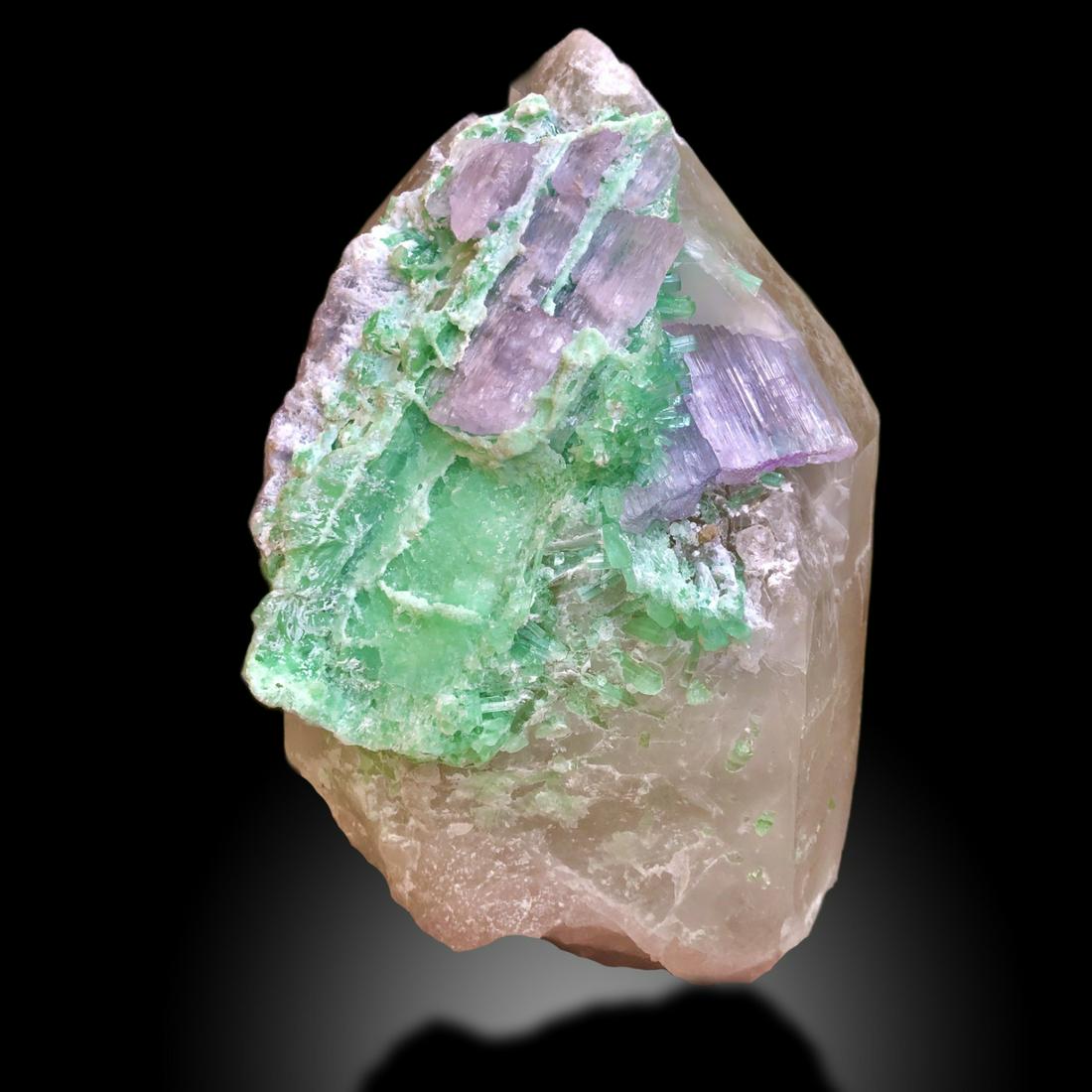 Trilogy of Beauty: Tourmaline, Quartz, and Kunzite - A Spectacular Combination of Gemstones (1 of 7)
