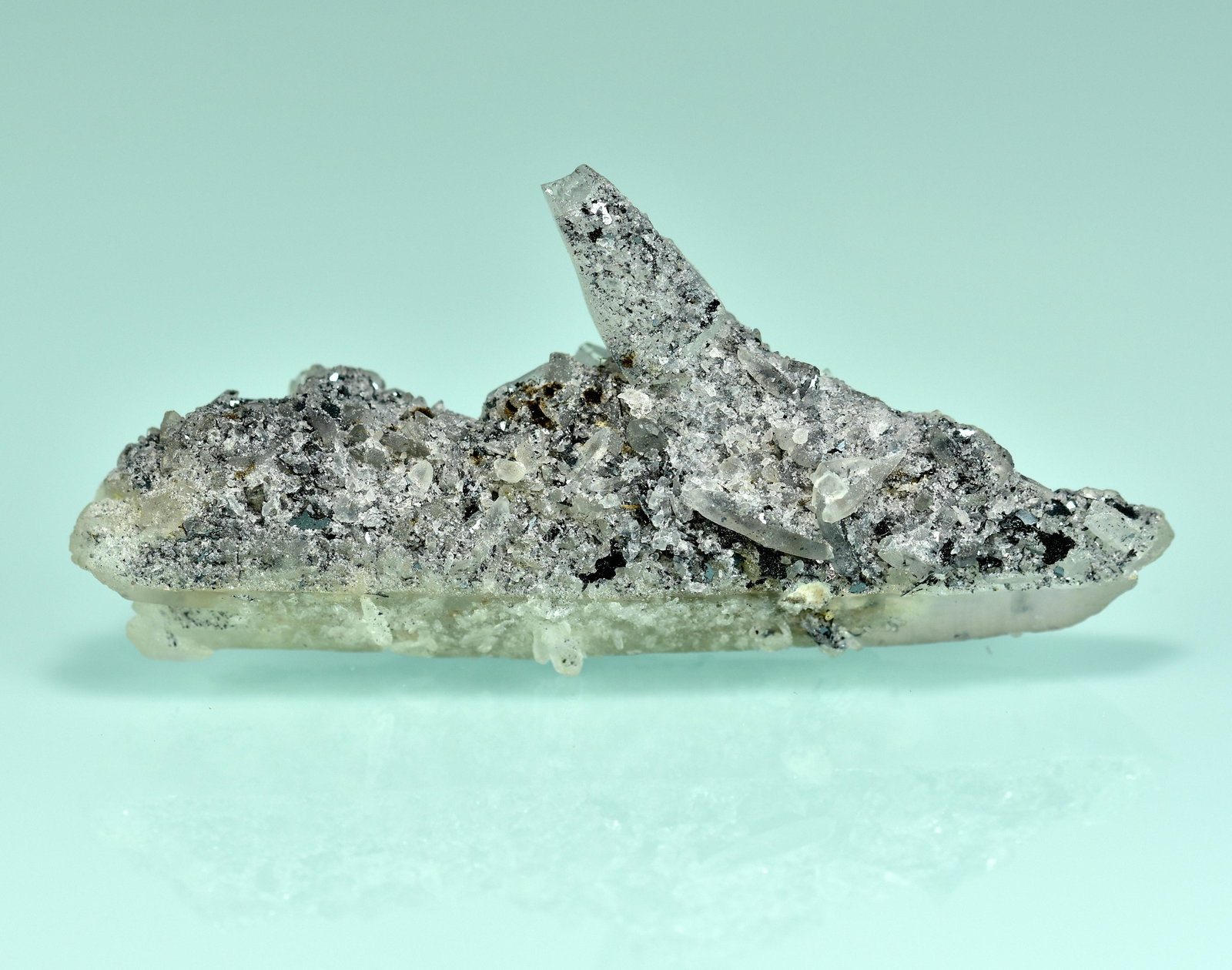 24 Gram Extremely Rare Quartz With Hematite Inclusion Crystal: Title: 24 Gram Extremely Rare Quartz With Hematite Inclusion Crystal Origin: Afghanistan Condition: New Clarity: Crystal Size: 53x24x11 mm Weight: 24 Gram Reserve: $15.00 Shipping: Domestic: Flat-rate