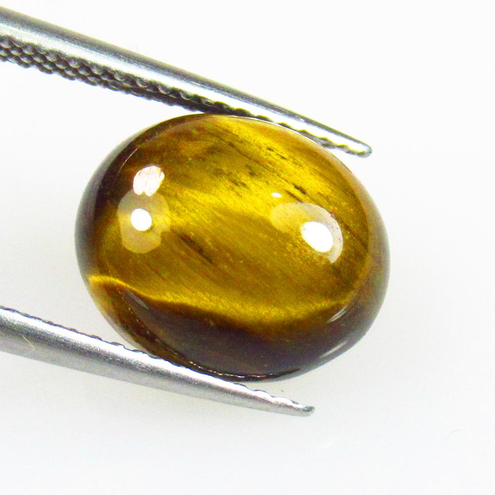 4.25 t Natural Tiger's Eye Oval Cabochon (1 of 2)