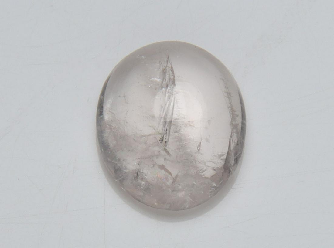 1.80 cts Natural Morganite: No Reserve! Title: 1.80 cts Natural Morganite Additional Information: Gemstone : Natural Morganite Shape and Cut : Oval Cabochan Weight : 1.80 carats Measurements : 9.04x7.52x3.74 mm, Color : Peach Tr