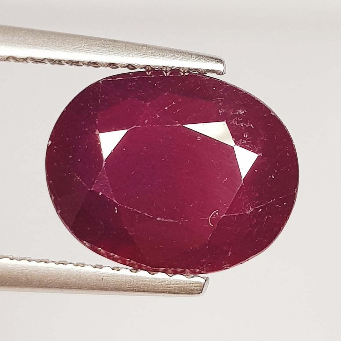 6.68 Ctz Top Quality Pinkish Red Natural Ruby (1 of 4)