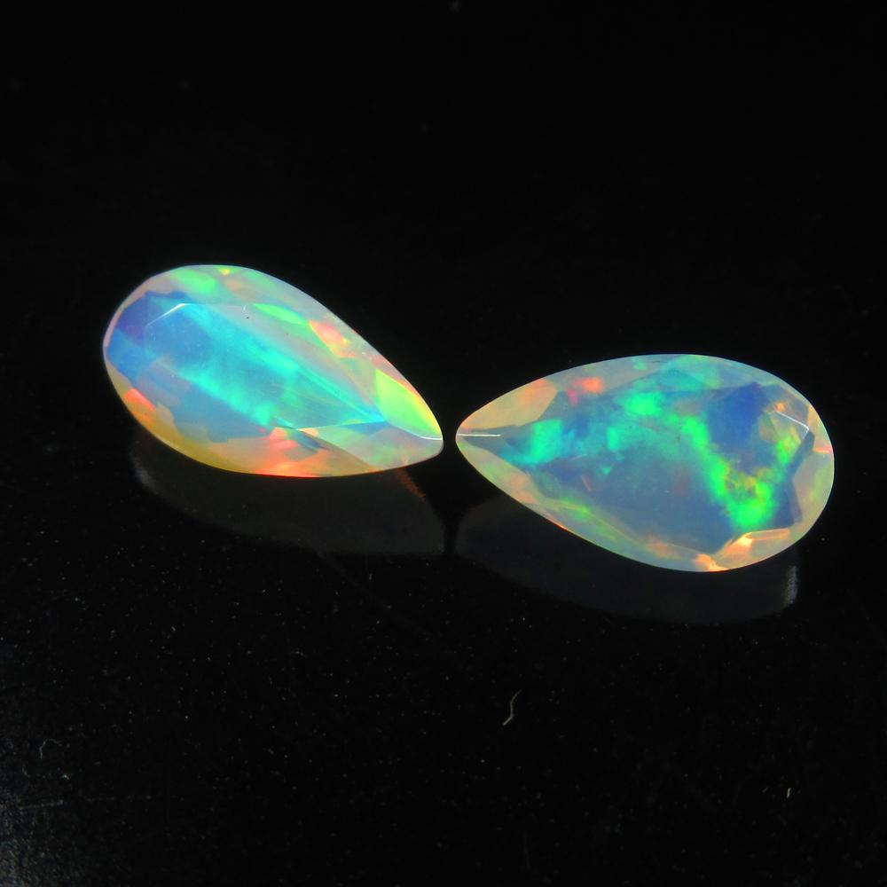 Natural Multicolor Opal Pair - 2.36 Ct (1 of 2)