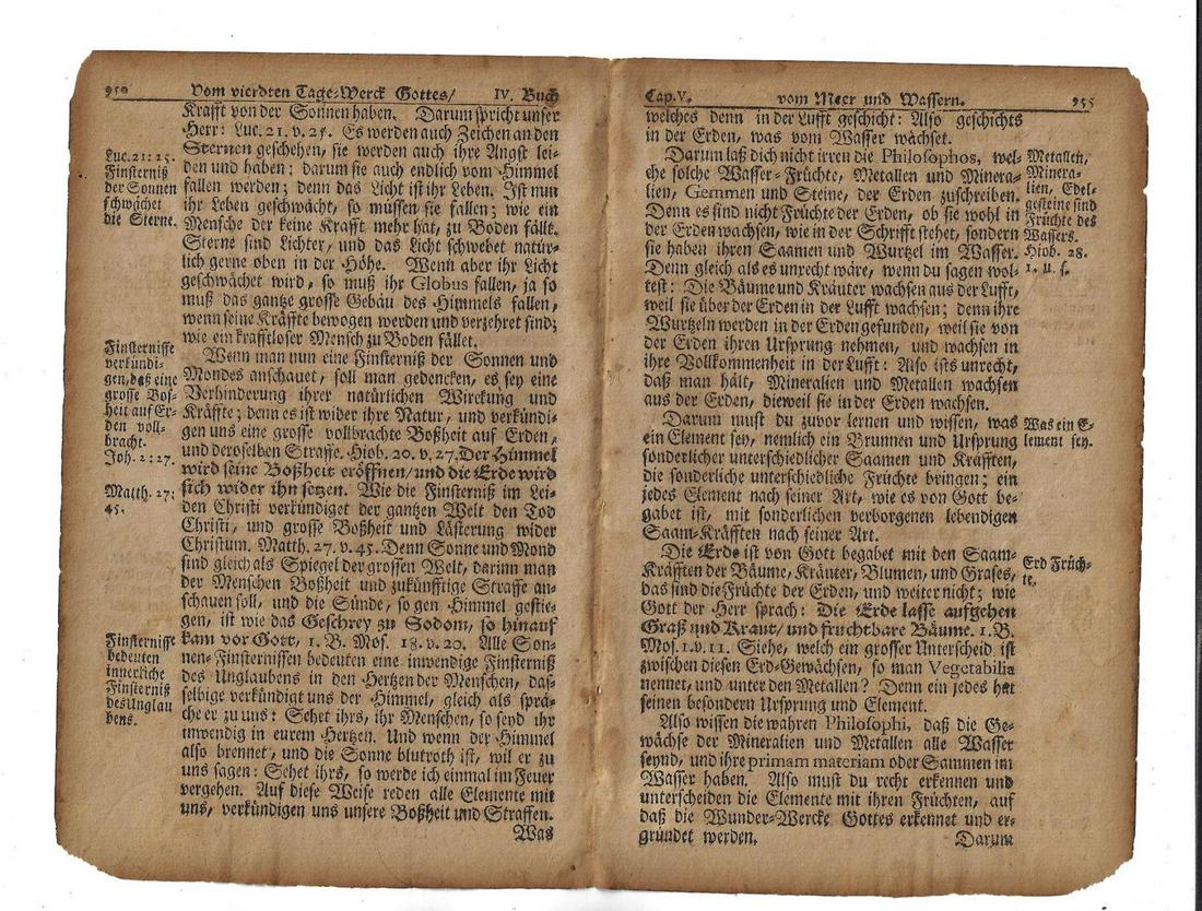 1751 Bifolium Benjamin Franklin Fraktur Printing (1 of 2)