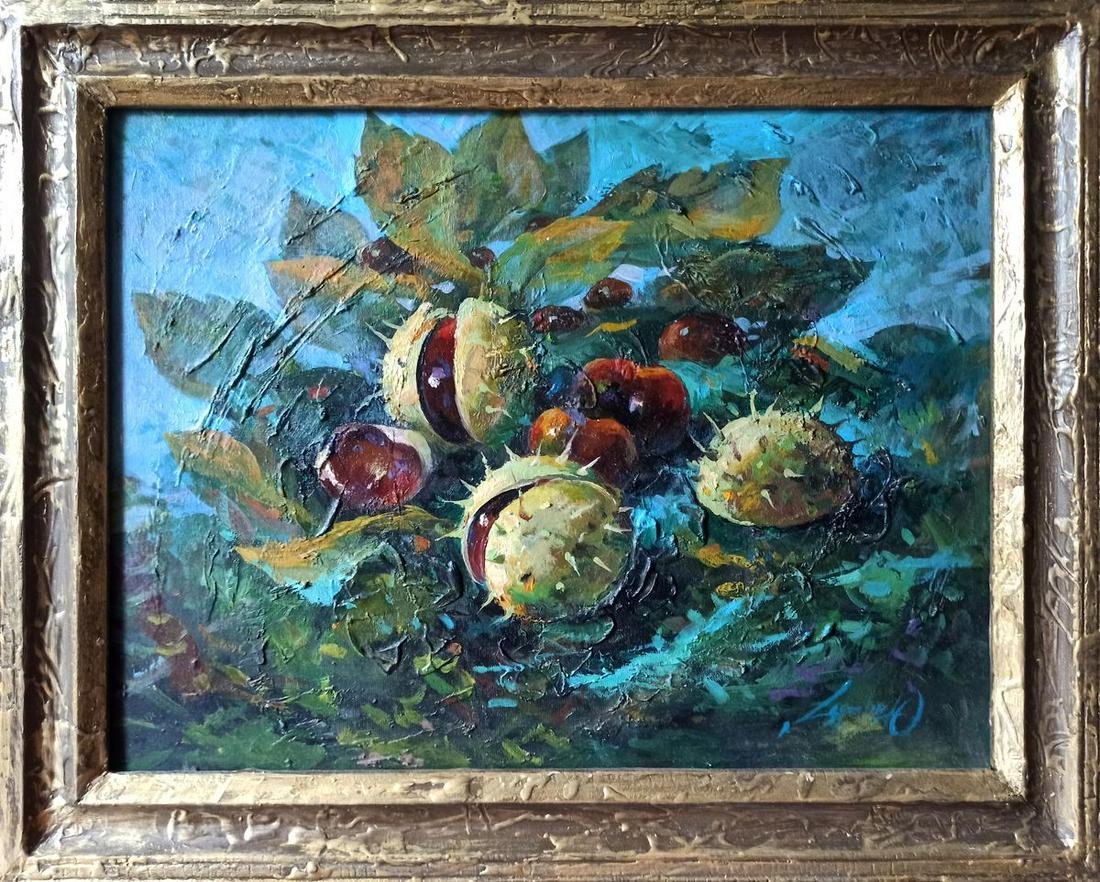 Oil painting Chestnuts Тucxin Yuri Alekseevich (1 of 8)