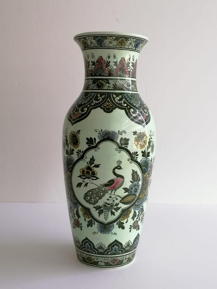 Villeroy&Boch METTLACH Flower Vase,Table Vase,Pattern Paon(Peacock