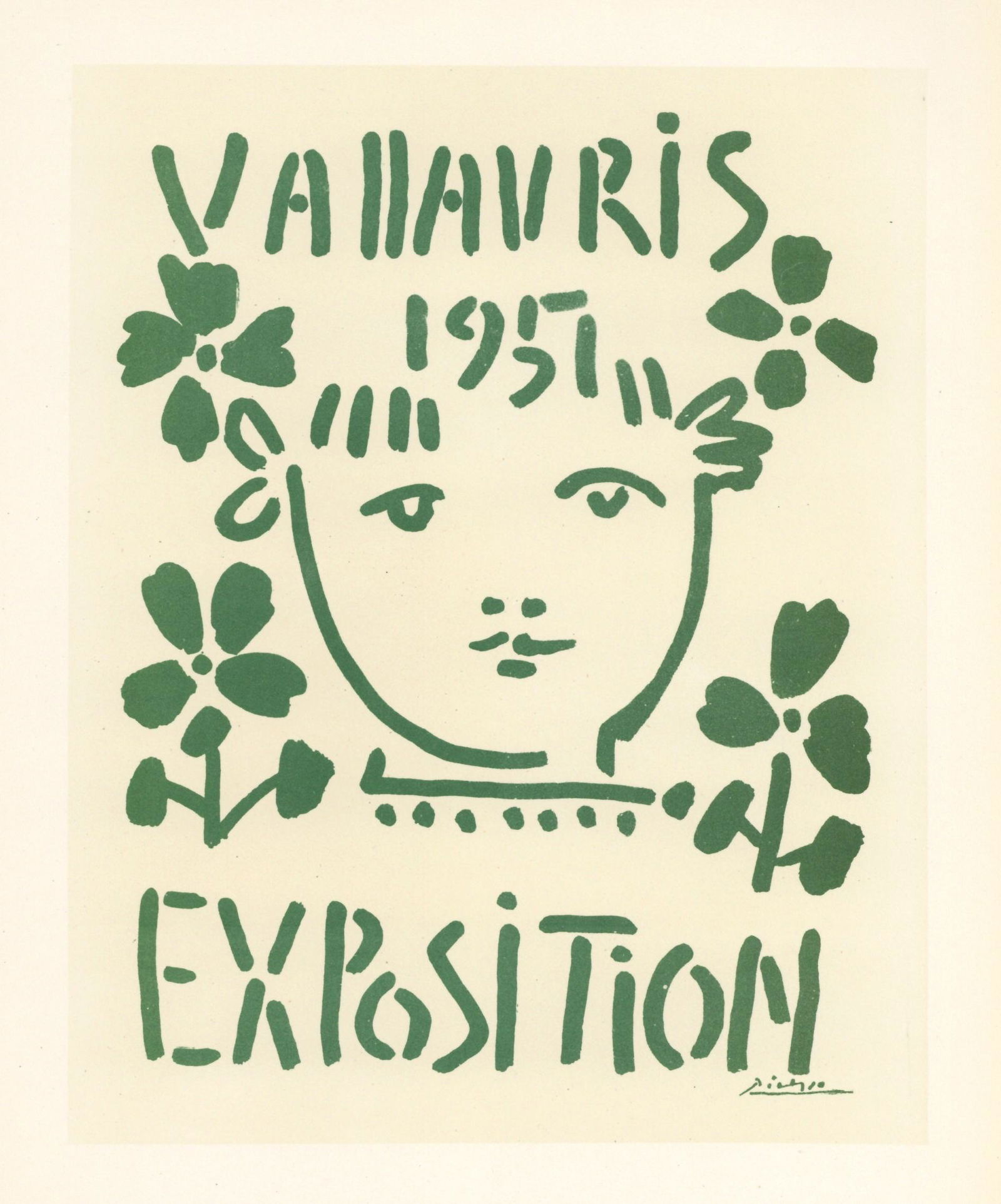 Pablo Picasso lithograph poster "Exposition Vallauris" (1 of 1)