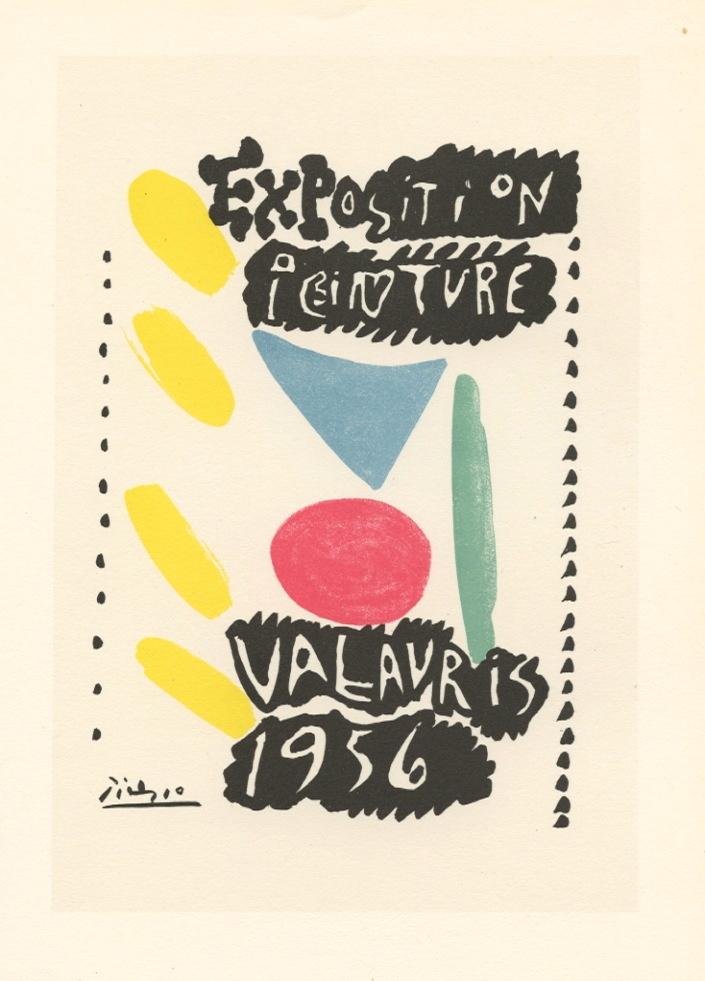Pablo Picasso lithograph poster "Exposition Peinture Vallauris" (1 of 1)