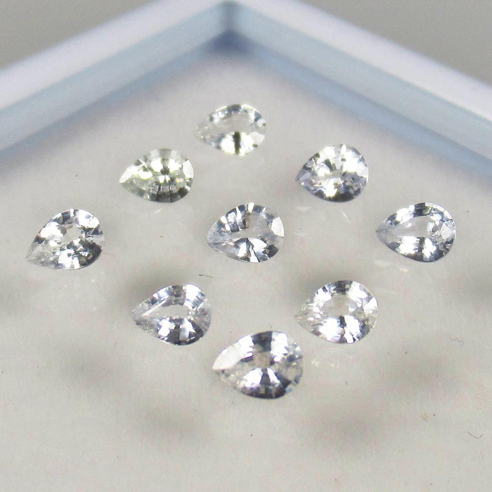 Natural White Sapphire Set - 1.61 Ct (1 of 2)