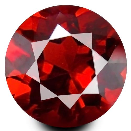 Natural Garnet 1.40ct Round Purplish Red with Top Fire VVS (1 of 3)