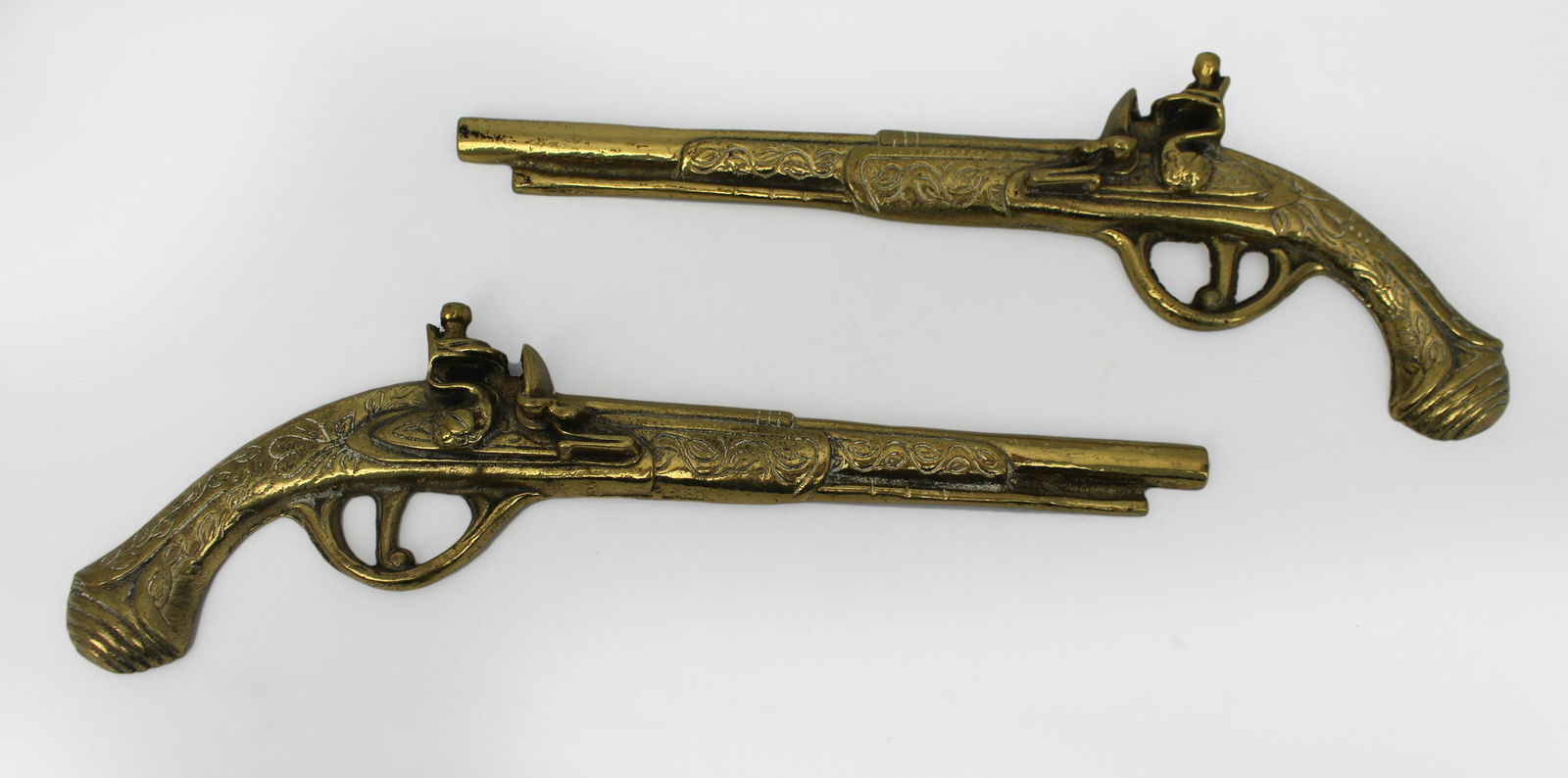 Pair of Decorative Brass Firearms (1 of 2)