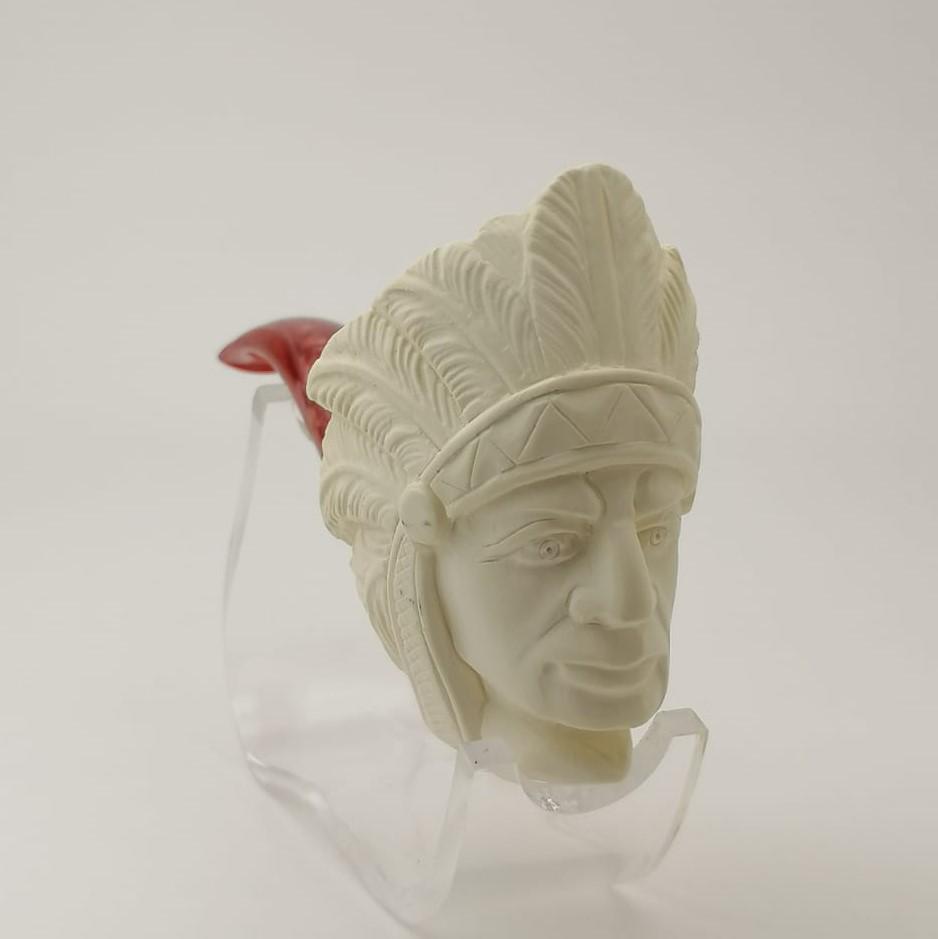 Native American Indian Chief Meerschaum Pipe (1 of 9)