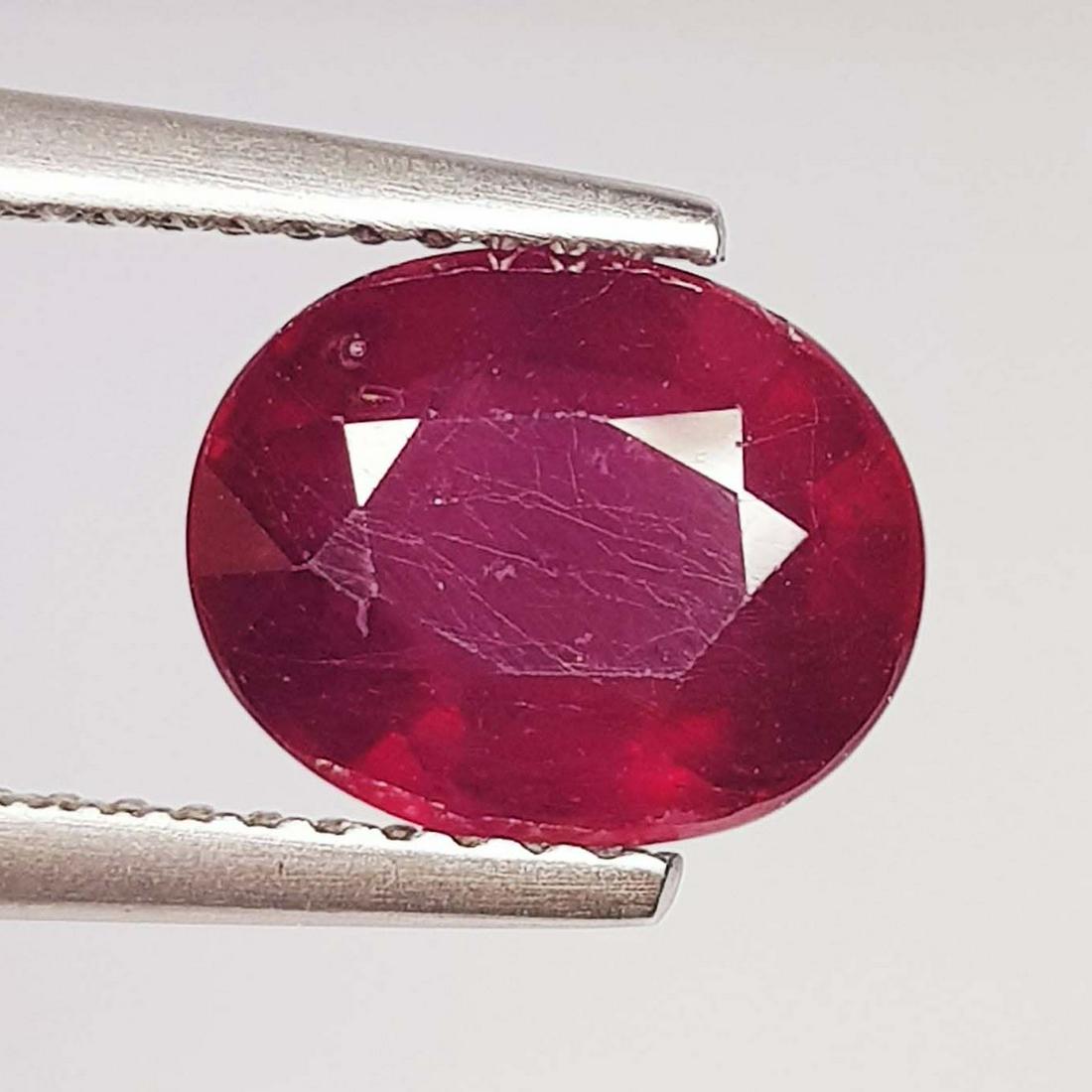 3.60 Ctz Top Quality Pinkish Red Natural Ruby (1 of 4)