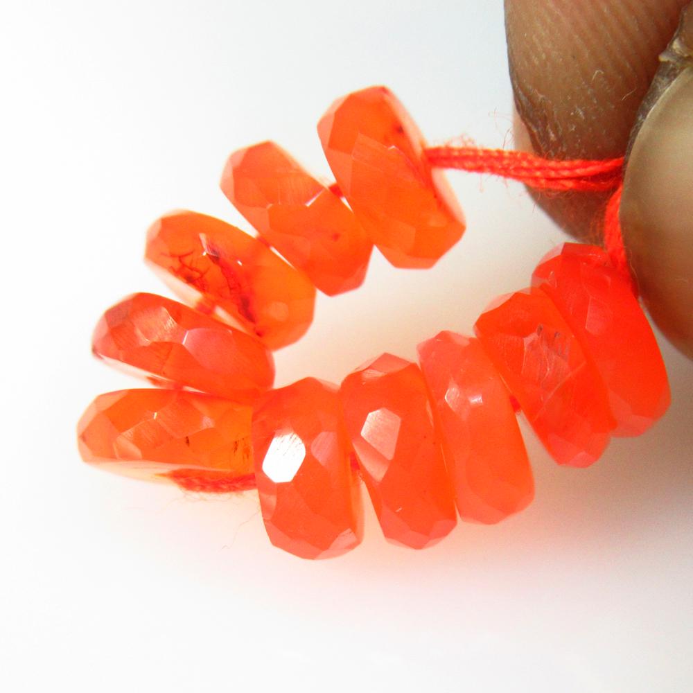 8.90 Ctw Natural 10 Drilled Orange Carnelian Round Beads: No Reserve! Title: 8.90 Ctw Natural 10 Drilled Orange Carnelian Round Beads Stone Clarity: Semi-Transparent Gemstones: Natural Carnelian Beads Carat Weights: 8.9 Size/Dimensions: 6.20 - 6.60 mm / 10 P