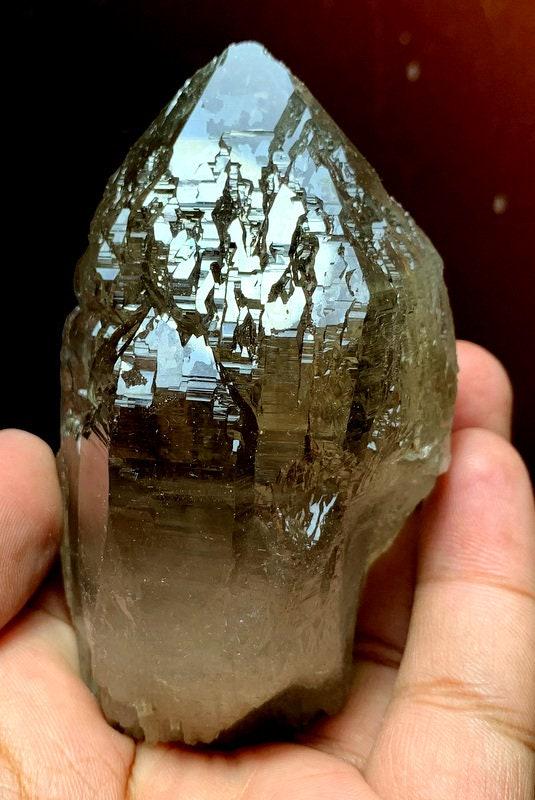255 Grams Top Quality Full Luster Smoky Quartz Crystal Specimen From Hashopi Mine Skardu pakistan (1 of 10)