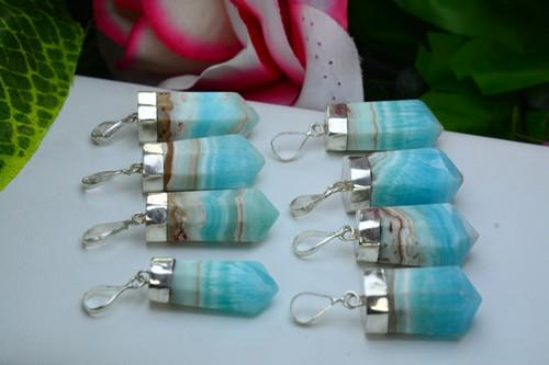 49.5 Grams Natural Aragonite Pendants Sterling with Silver 925 (1 of 5)