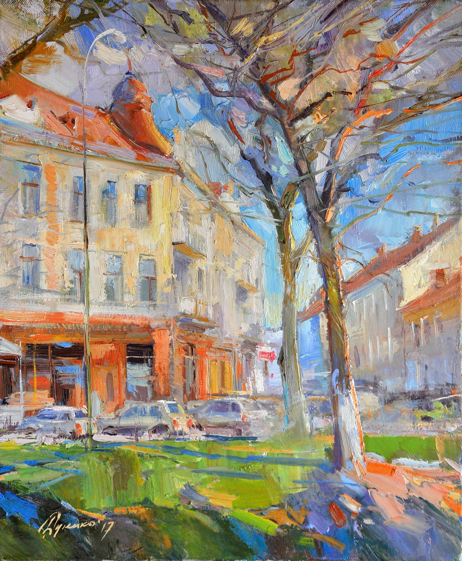 Dulenko Jaroslaw - City motivs: Artis/Title: Dulenko Jaroslaw - City motivs Date: 2017 Medium: oil on canvas Dimensions: 60 x 50 cm Additional Information: Yaroslav Mykolayovych Dulenko - painter, graphic artist, photographer. He wa