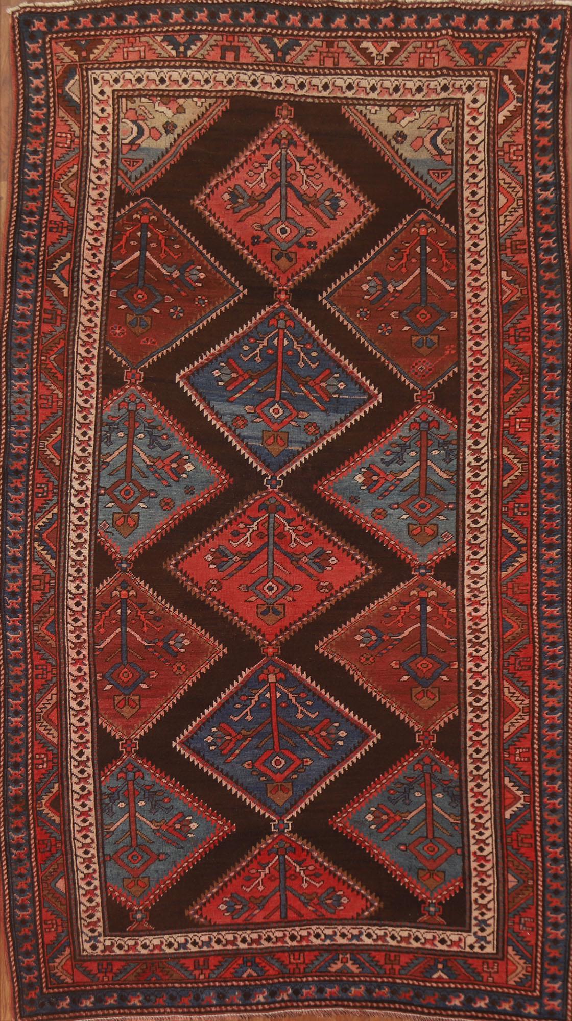 Pre-1900 Antique Vegetable Dye Kazak Oriental Area Rug 5x8 (1 of 20)