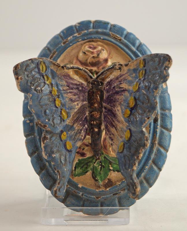 Antique Butterfly Cast Iron Doorknocker Ca. 1926 (1 of 4)