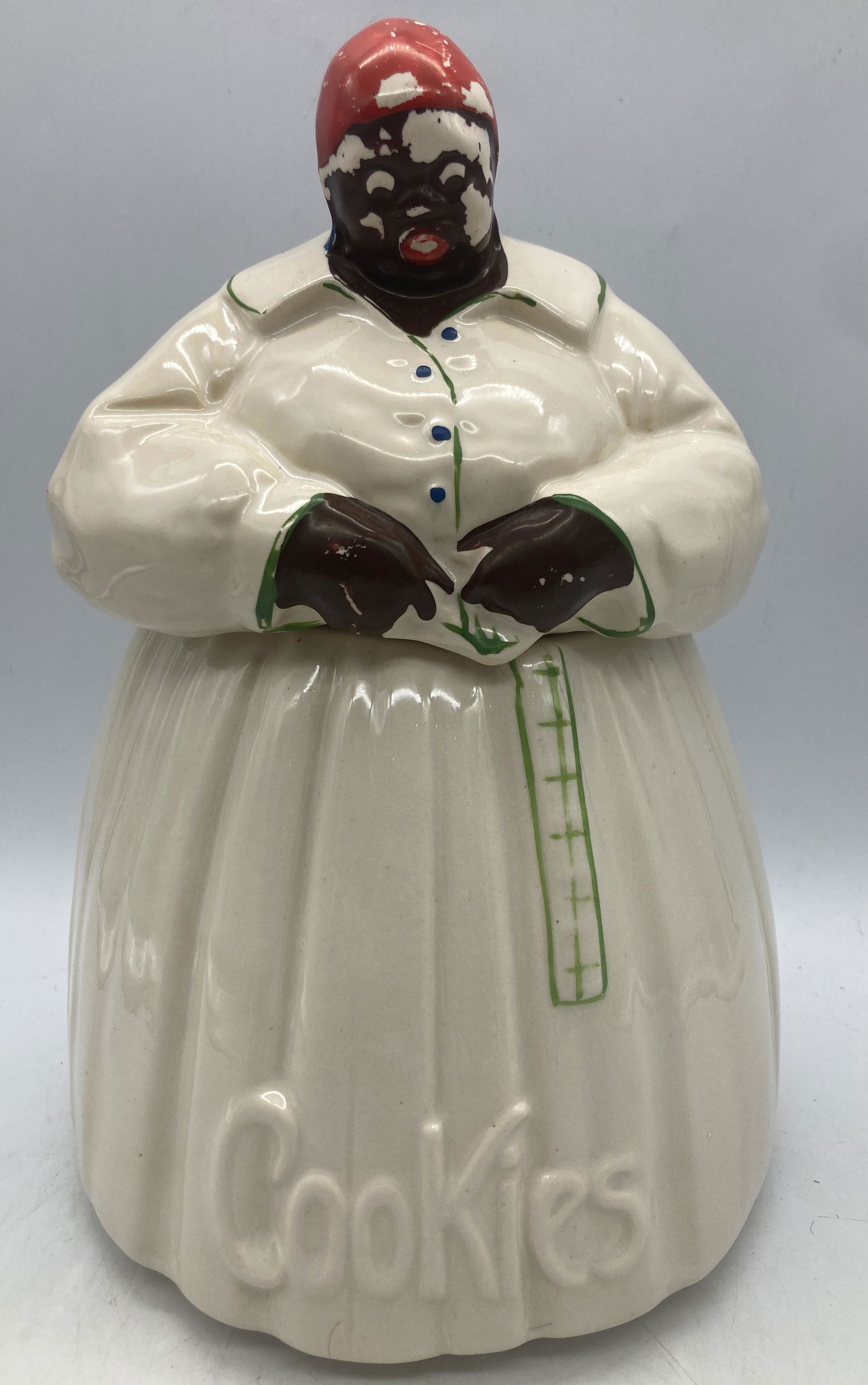 VINTAGE BLACK AMERICANA COOKIE JAR, MCCOY POTTERY (1 of 8)