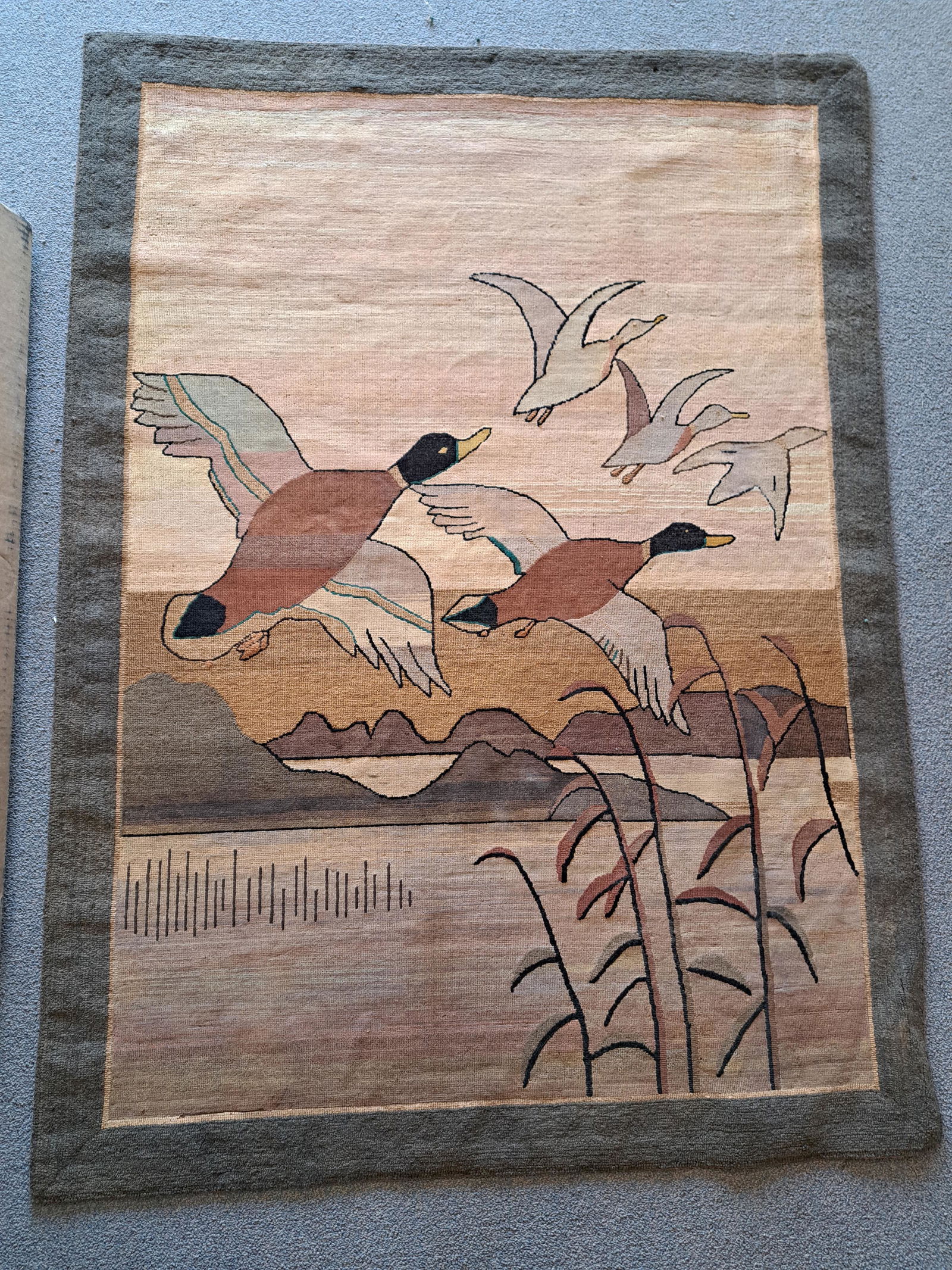 1930's Grenfell Island Geese Mat (1 of 3)
