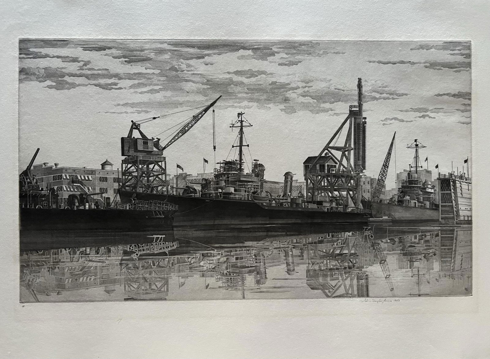 John Taylor Arms ( 1887-1953) Etching 1943 Signed (1 of 7)