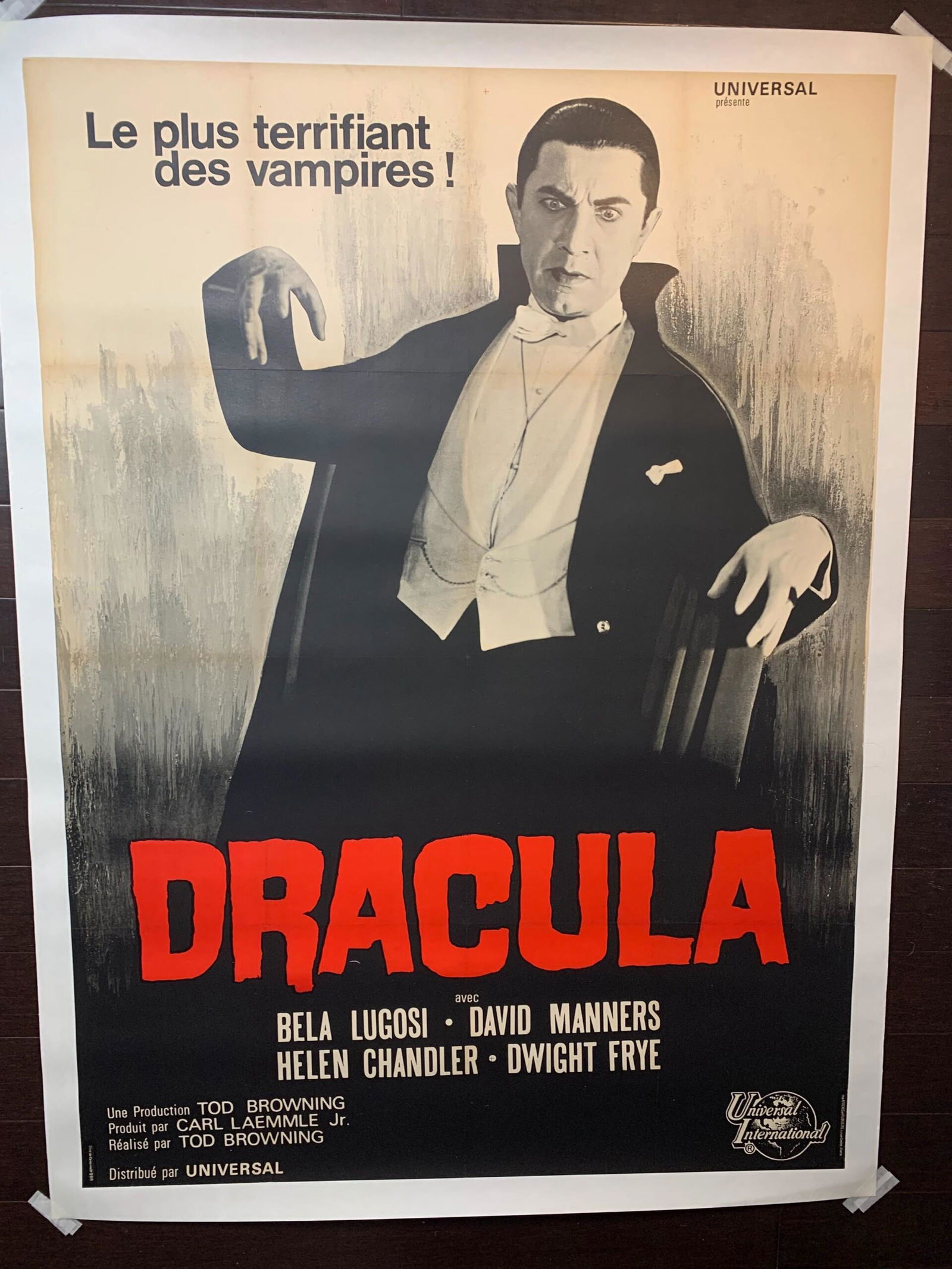 Dracula - Bella Lugosi (r.1966) 46" X 63" French Movie Poster - LB (1 of 7)