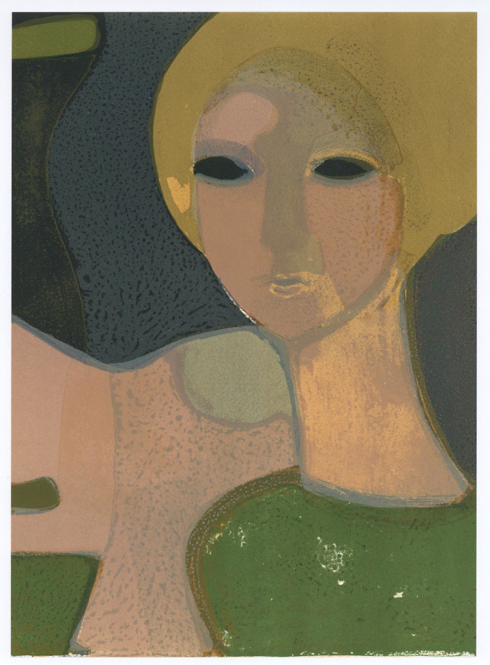 Andre Minaux "La Blonde" original lithograph (1 of 1)