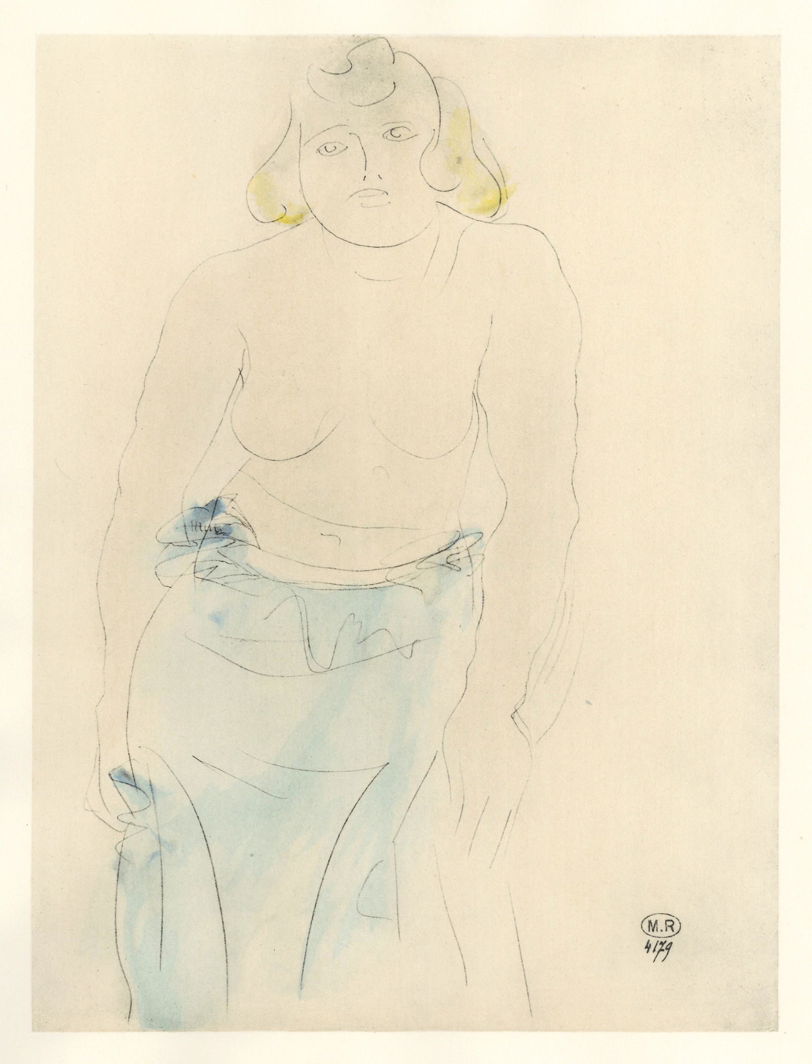 Auguste Rodin pochoir (Figure feminine) (1 of 1)