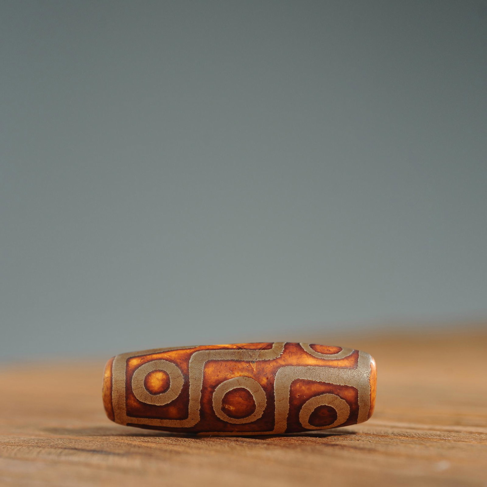 Tibetan Antique Three-Eyed Agate Dzi Beads (1 of 8)