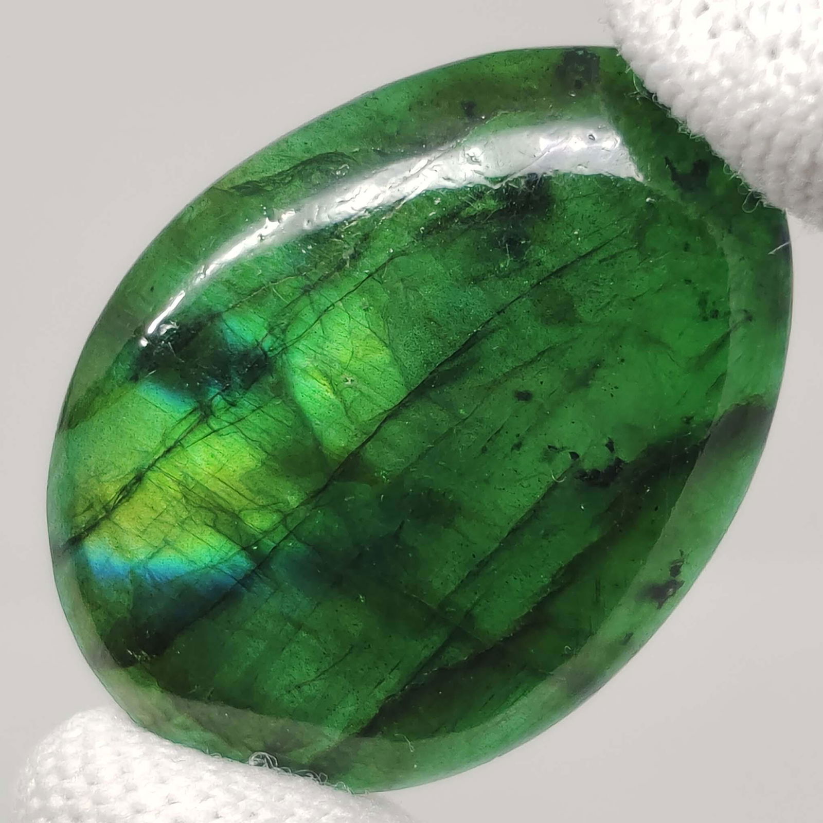 56.25 Ct "Stunning" Green Blue Labradorite (1 of 2)