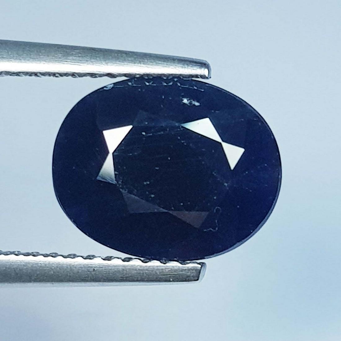 3.46 ctz " Fine Collection" Natural Blue Sapphire: No Reserve! Title:3.46 ctz " Fine Collection" Natural Blue Sapphire Color/Clarity:Blue / VS Gemstones:Sapphire Carat Weights:3.46 Size/Dimensions:10.40 x 8.30 x 4.90 Additional Information:Oval / Burm