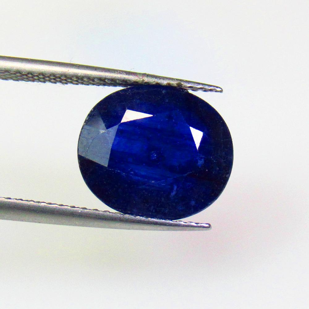 7.09 Ctw Natural Diffusion Blue Sapphire Oval Cut (1 of 2)