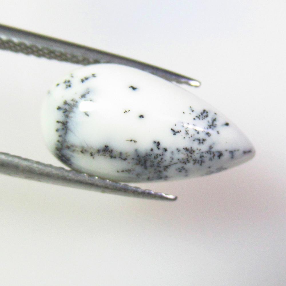 4.15 Ct Natural Dendrite Opal Pear Cabochon (1 of 2)