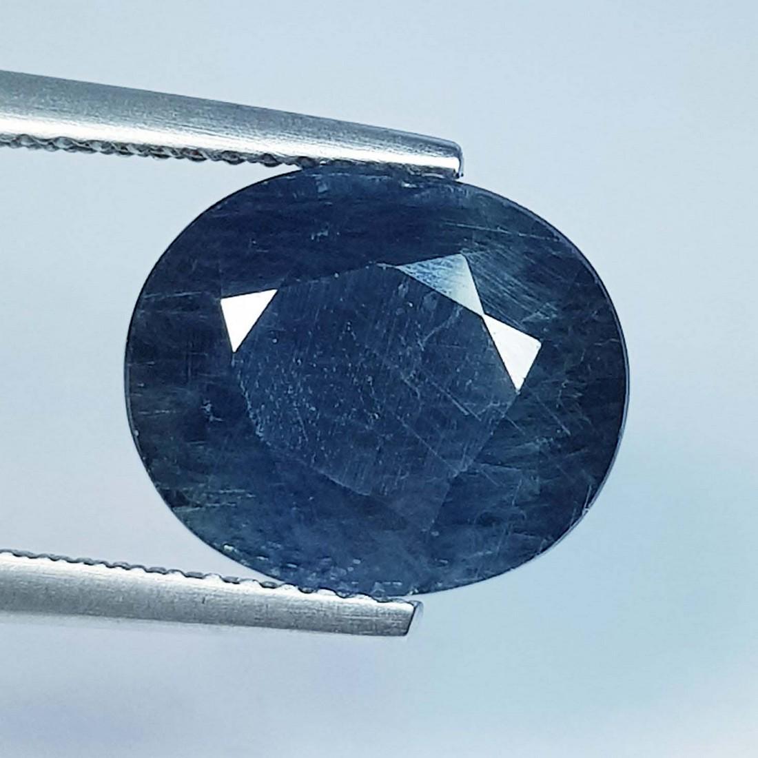 6.26 ctz " Fine Collection" Natural Blue Sapphire: No Reserve! Title:6.26 ctz " Fine Collection" Natural Blue Sapphire Color/Clarity:Blue / VS Gemstones:Sapphire Carat Weights:6.26 Size/Dimensions:11.60 x 10.00 x 6.10 Additional Information:Oval / Bur