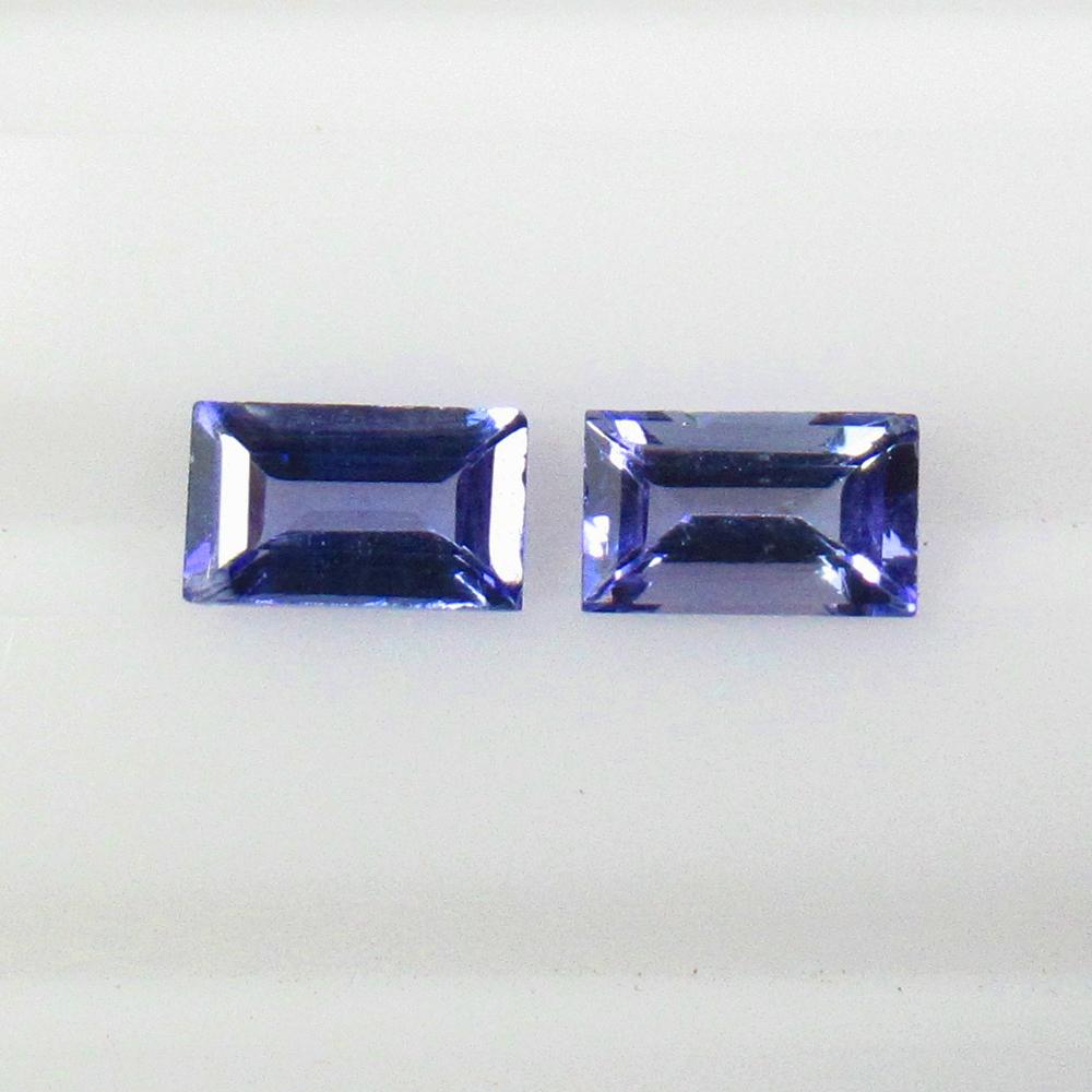 0.64 Ctw Natural Tanzanite Octagon Pair: No Reserve! Title: 0.64 Ctw Natural Tanzanite Octagon Pair Stone Clarity: VVS Gemstones: Natural Tanzanite Carat Weights: 0.64 Size/Dimensions: 5.00 x 3.00 x 2.20 mm / 2 P'cs Additional Information: T