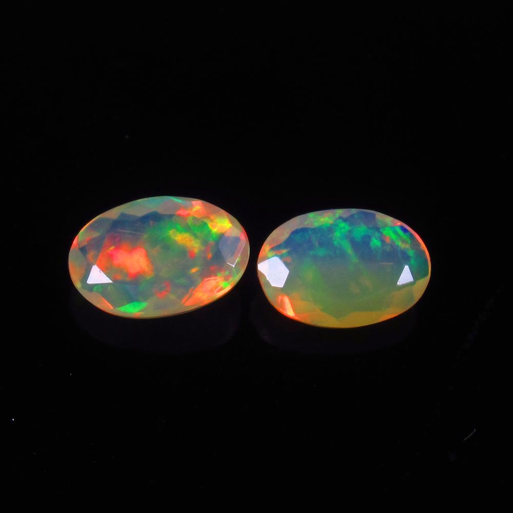 Natural Multicolor Opal Pair- 1.95 Ct (1 of 2)