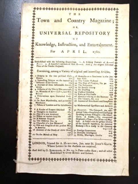 1780 Magazine Revolutionary War (1 of 4)