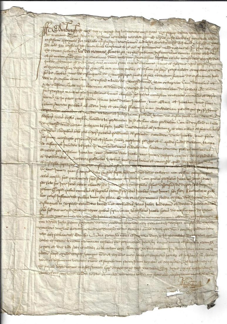 1624 Beautifully Penned Legal Document Edinburgh (1 of 1)