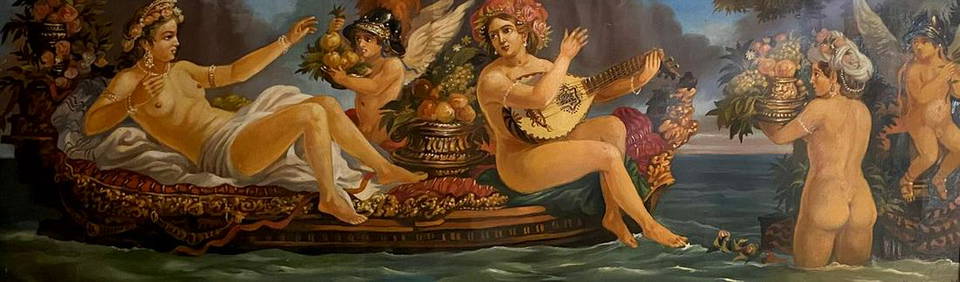 Oil painting Walk of Aphrodite Alexander Arkadievich Litvinov (1 of 10)