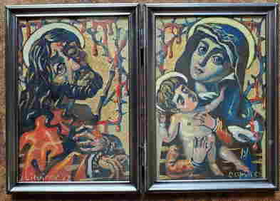 Oil painting savior Litvinov Daniil Olegovich (1 of 12)