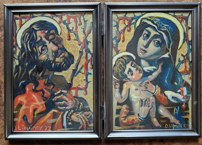 Oil painting savior Litvinov Daniil Olegovich (1 of 12)