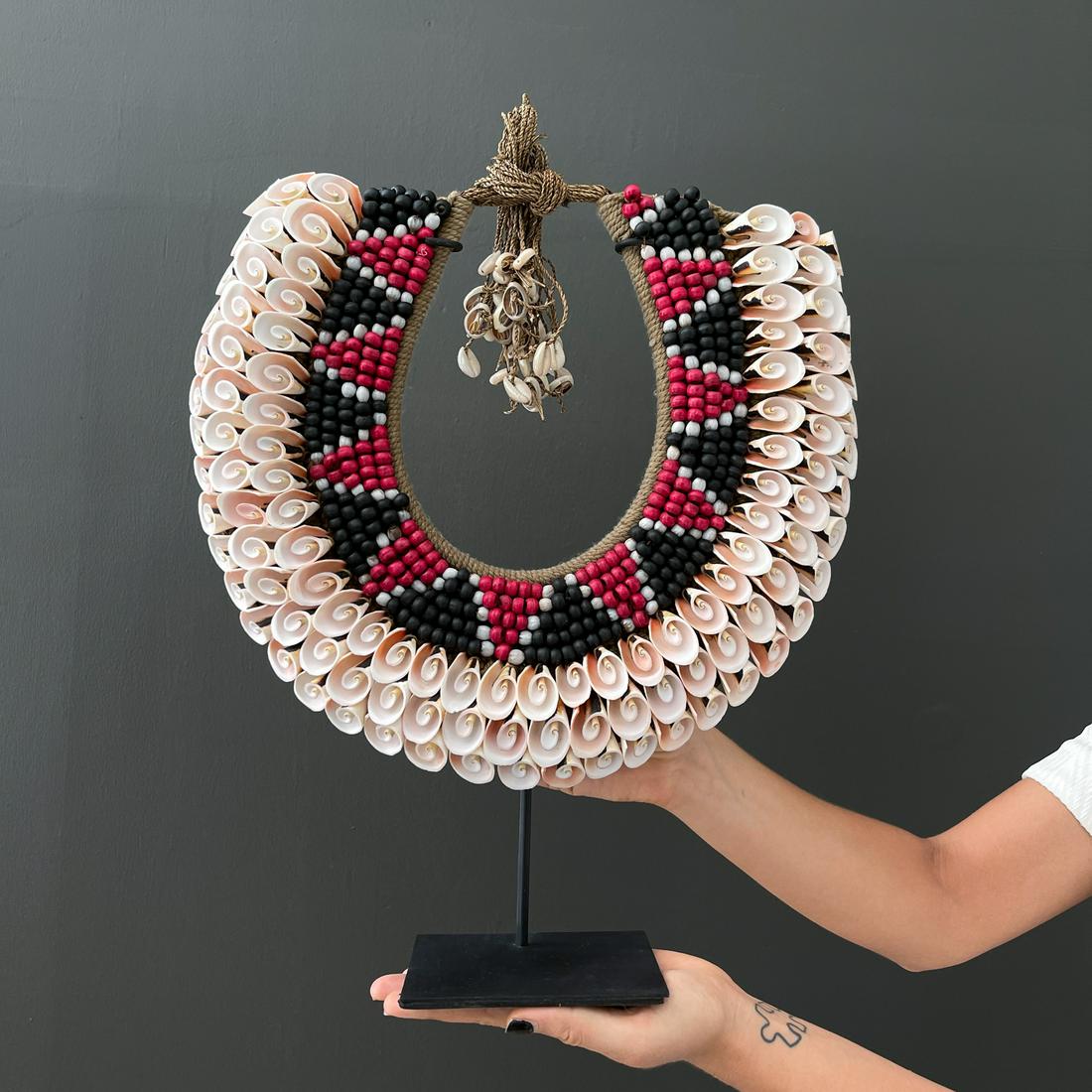 Decorative Shell Necklace on custom stand (1 of 10)